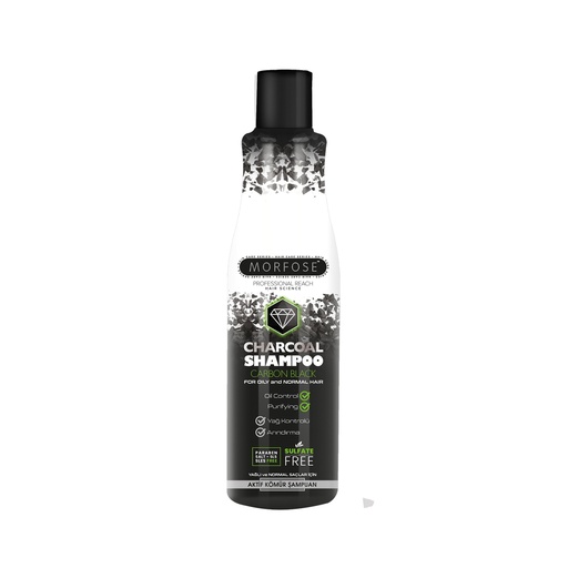 [M8414] Morfose Charcoal Shampoo Carbon Black 500ml