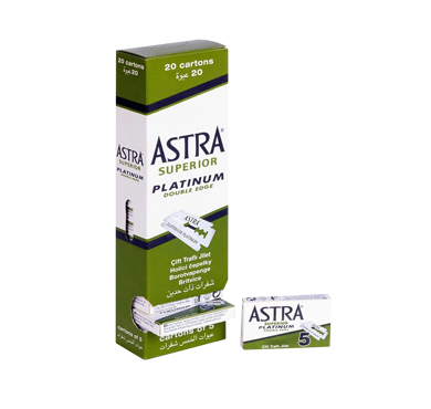 [Astra1] Lames de rasoir à double tranchant Astra Superior. 100 pièces