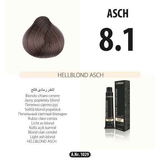 [Fem1029] FemMas (8.1) Haarfarbe Hellblond Asch 100ml
