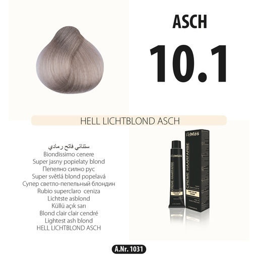 [Fem1031] FemMas (10.1) Haarfarbe Hell Lichblond Asch 100ml