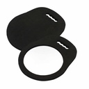 Bate Schwarzer Leichter Handspiegel mit Schaumstoff 34cm x 28cm