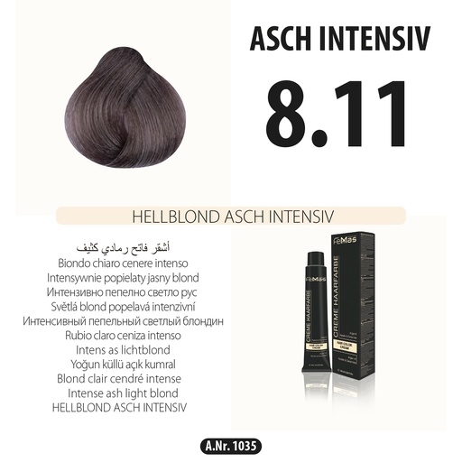 [Fem1035] FemMas (8.11) Haarfarbe Hellblond Asch Intensiv 100ml