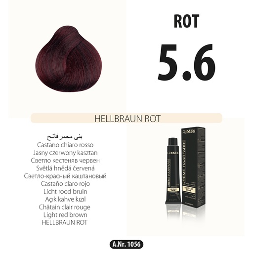[Fem1056-] FemMas (5.6) Haarfarbe Hellbraun Rot 100ml