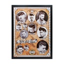 Quadro Bate con cornice in legno 56x41 Art:15033